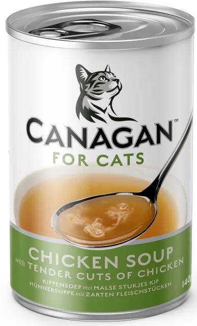 CANAGAN Conservă pentru pisici, supă cu Pui 140g