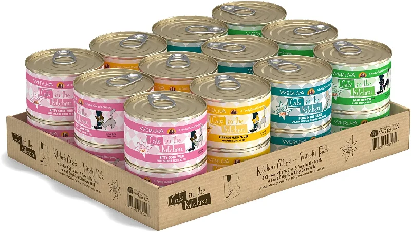 CATS IN THE KITCHEN Kitchen Cuties Variety Pack, 24 x 170g (6oz)