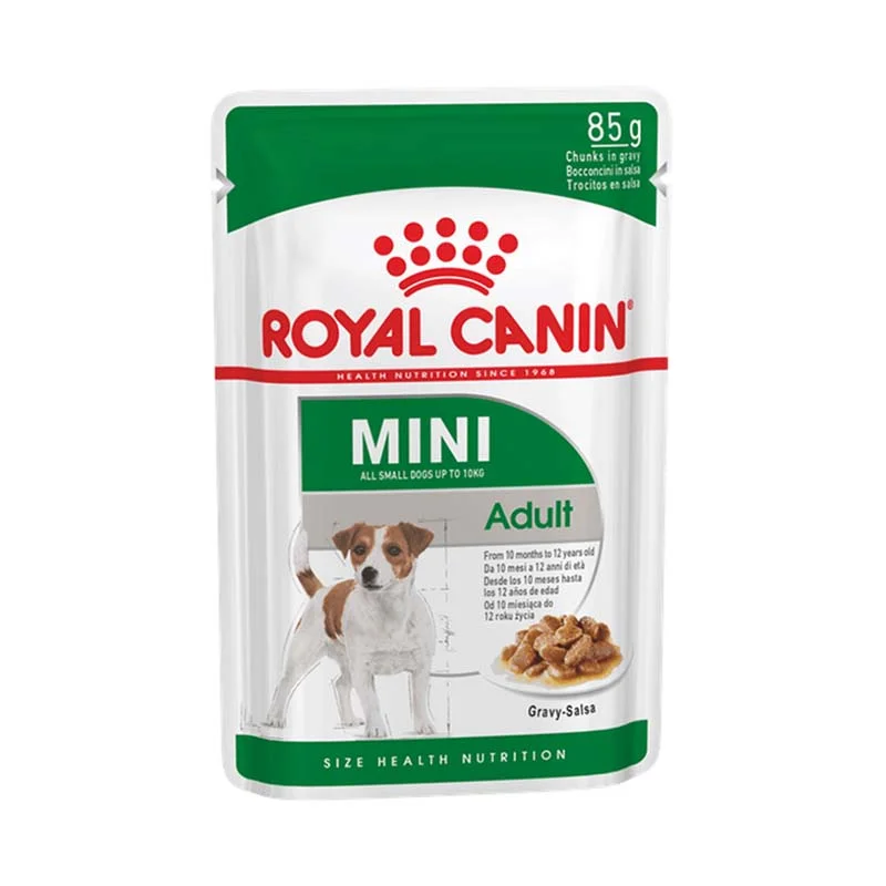 Royal Canin Size Health Nutrition Mini Adult Gravy Pouch Dog Food